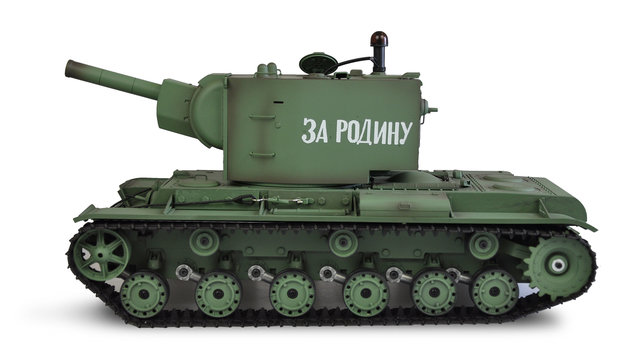 RC tank 23122 Russische  KV2 1:16 ADVANCED LINE IR/BB V7.0 rook geluid
