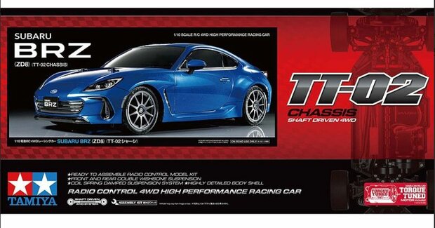 RC auto 58702 1:10 Subaru BRZ ZD8 4WD TT-02