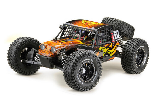 Absima 1:7 Rock Racer "MAMBA 7" oranje 6S BL 4WD RTR 2,4 GHz 17002