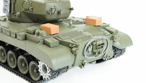 RC tank Pershing M26-Snow Leopard 2.4Ghz met met rook en geluid IR/BB V7.0 en luxe houten kist