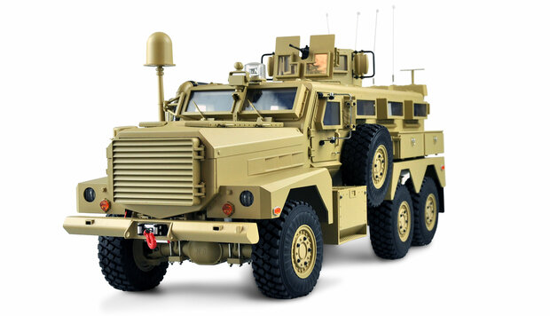 RC US-MILTITÄRFAHRZEUG MRAP 6X6 1:12 RTR, LICHT, SOUND & RAUCH 22428