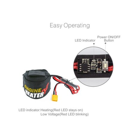 SKY600066 Nitro Engine Heater DC (12V)