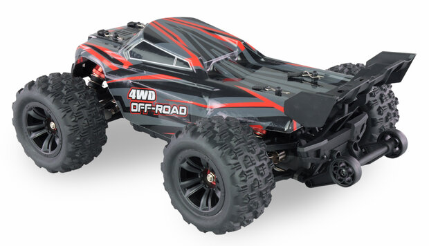 RC Auto 22629  HYPER GO TRUGGY BRUSHLESS 4WD 1:16 RTR SCHWARZ/ROT