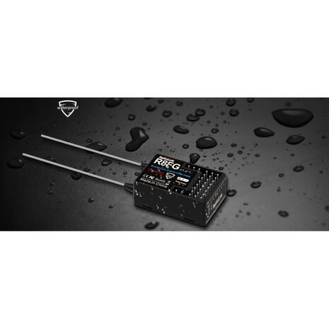 Ontvanger R8FG 2.4Ghz 8Ch gyro integrated Receiver for RC8X, RC4GS, RC6GS, etc