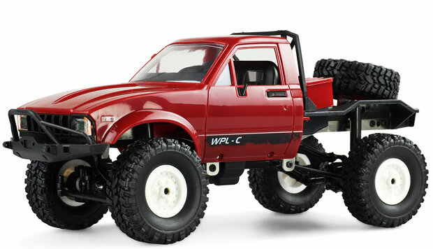 RC Auto 22325  Amewi Pick-Up Truck Rood Brushed 1:16 RC auto Elektro Terreinwagen 4WD RTR 2,4 GHz Incl. accu en laadkabel