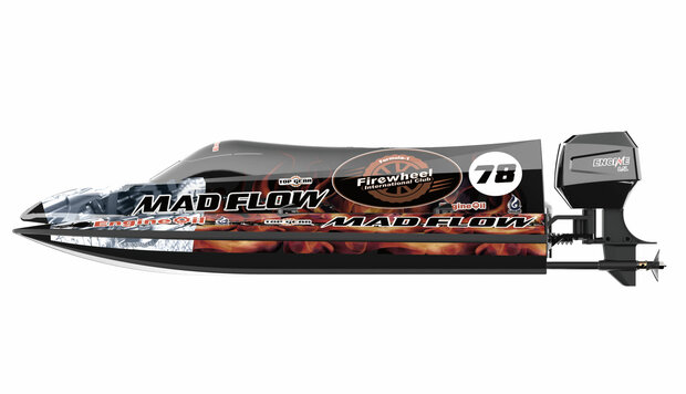 RC speedboot MAD FLOW 590MM BRUSHLESS 3S, KATAMARAN