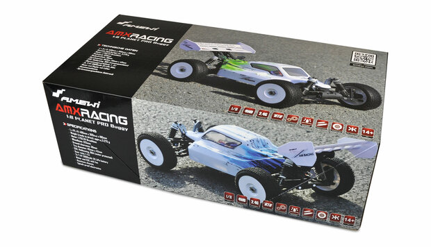 22299 PLANET PRO 4WD BUGGY 1:8 RTR 1:8, WIT-GROEN