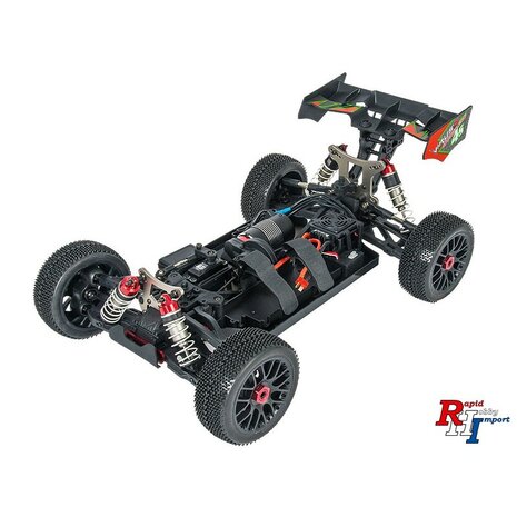 409067R 1/8 Virus 4.1 XL 4S 2.4GHz RTR rood