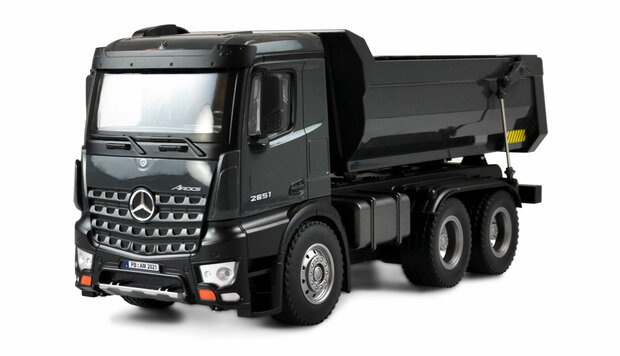 22504 MERCEDES vrachtwagen kieper PRO METALL 2,4GHZ RTR metallic Grijs