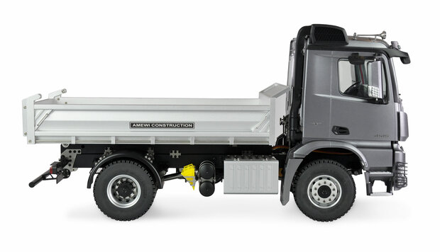 22611 MERCEDES AROCS HYDRAULIK vrachtwagen kieper PRO METALL 2,4GHZ RTR metallic Grijs