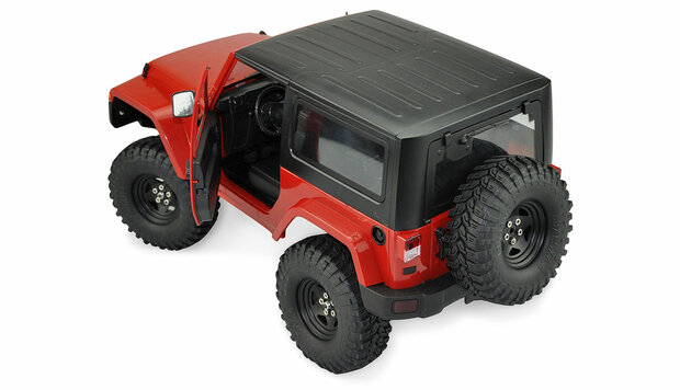 22150 AMXROCK CRAWLER WILD /Rood of geel REALISTIC SCALED BODY