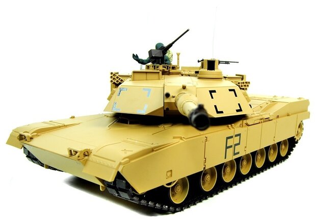 RC tank Heng Long Abrams M1A2 2.4GHZ  met schietfunctie rook en geluid2