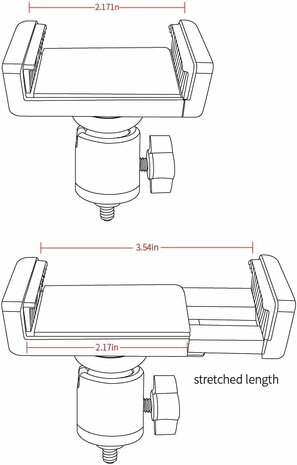 Radiolink FPV Display Monitor Screen Holder Mobile Cell Phone Bracket Mount Stand Folding for RC4GS V3&V2 RC6GS V3&V2 RC Controller