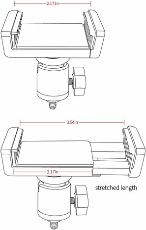 Radiolink FPV Display Monitor Screen Holder Mobile Cell Phone Bracket Mount Stand Folding for RC4GS V3&V2 RC6GS V3&V2 RC Controller