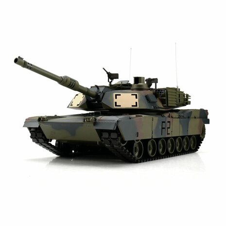 RC tank 1/16 RC M1A2 Abrams camo BB+IR 2.4GHz  met schietfunctie rook en geluid en IR 13309