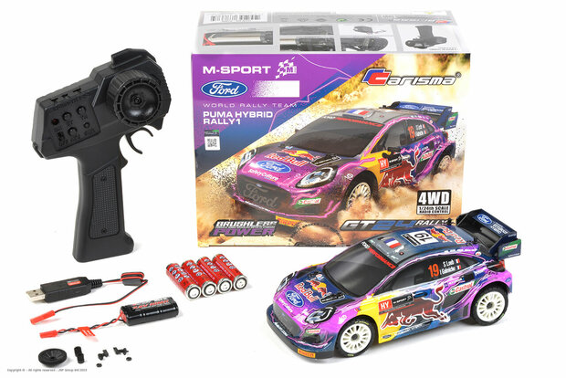 RC auto Carisma Racing - GT24 M-Sport 2022 PUMA Hybrid Rally1 - 4WD - Brushless - RTR - 1/24 CA87868