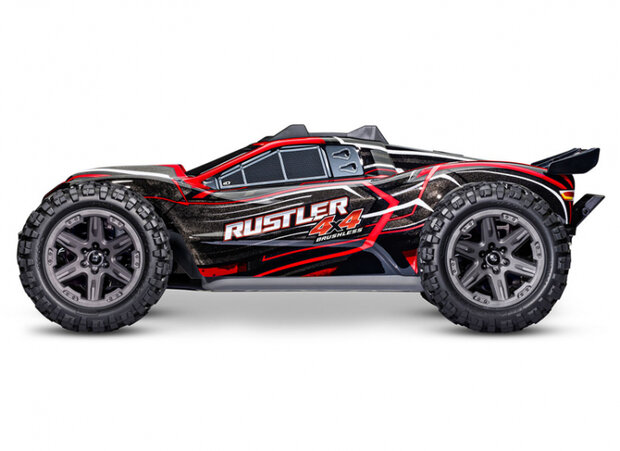 RC auto Traxxas 67164-4-RED - RUSTLER 4x4 BL-2s RTR - RED