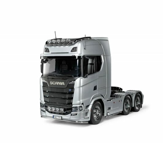 Tamiya bouwpakket vrachtwagen 56373 1:14 RC Scania 770S 6x4 Silver pre-painted