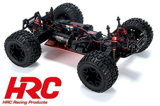 HRC15011BL 1/10 XL Elektrisch - 4WD Monster Truck - RTR - HRC NEOXX - Brushless - Scrapper ROOD/ZWART