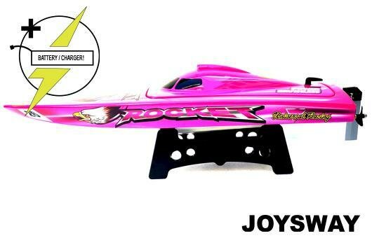 RC speedboot Raceboot - Elektrisch - RTR - Rocket V2 - BORSTELLOOS - HRC COMBO - 11.1V 2500mAh 40C LiPo en AC Balanslader