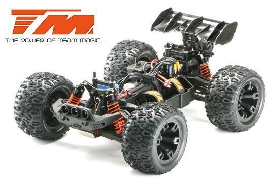 TM510006B  Car - 1/10 Racing Monster Electric - 4WD - RTR - Brushless 4S - Waterproof - Team Magic E5 HX 4S - Black/Blue