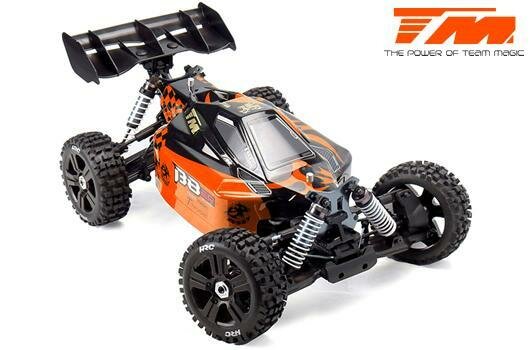 TM560011EH6 Car - 1/8 Electric - 4WD Buggy - RTR - 2250kv Brushless Motor - 6S - Waterproof - Team Magic B8ER Orange Black