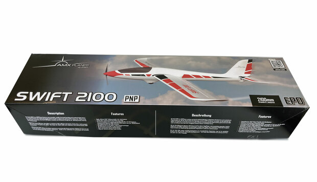 RC vliegtuig 24135 AMX PLANES SWIFT 2100 MOTORSEGLER EPO PNP