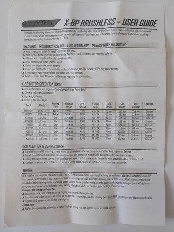 395045 Corelly X-BP series brushless sensored motor 4.5T 