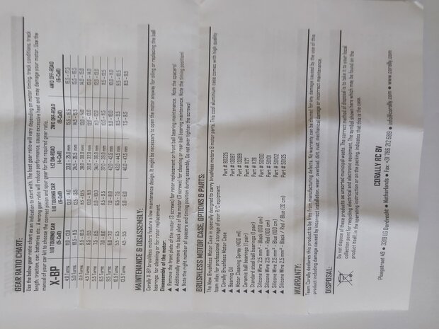 395045 Corelly X-BP series brushless sensored motor 4.5T 