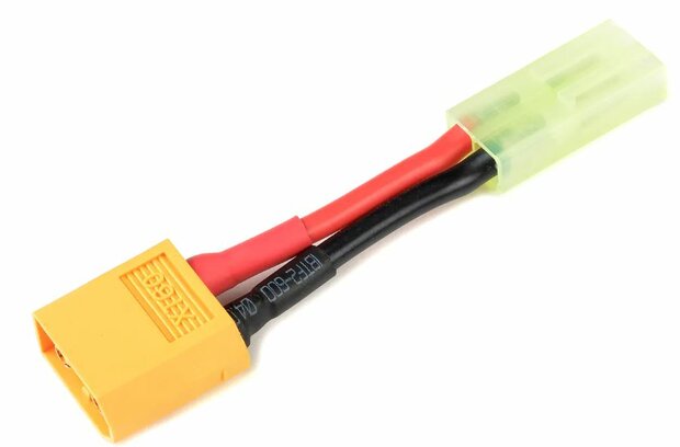 Revtec - Power Adapter Lead - XT-60 Plug naar Mini Tamiya Plug - 16AWG Silicone Wire - 1 pc GF-1301-008
