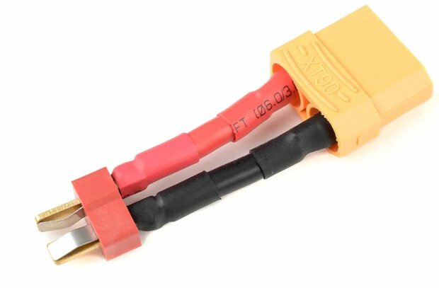 GF-1301-083 Revtec - Power Adapter Lead - Deans Socket naar XT-90 Socket - 12AWG Silicone Wire - 1 pc