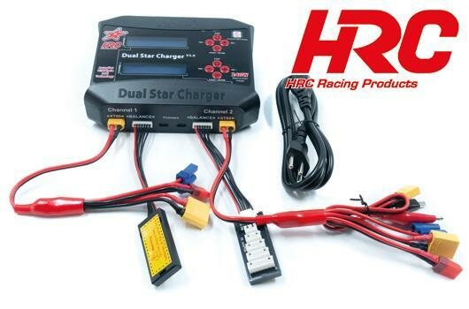 HRC9361D Charger - 12/230V - HRC Dual-Star Charger V3 - 2x 120W - SMART LSM, Autopilot, Cycle