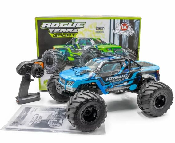 ROGUE TERRA borstelloze SPORT Blue-PACK accu's en lader