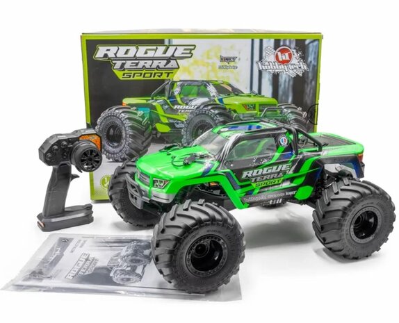 ROGUE TERRA borstelloze SPORT Green-PACK accu en lader