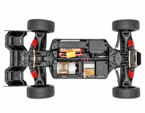 Funtek SBX Buggy 1/12e XL Rood / zwart met accu en lader