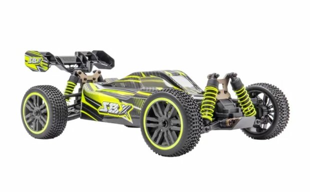 Funtek SBX Buggy 1/12e XL Geel / zwart met accu en lader