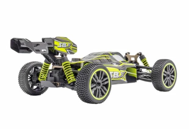 Funtek SBX Buggy 1/12e XL Geel / zwart met accu en lader