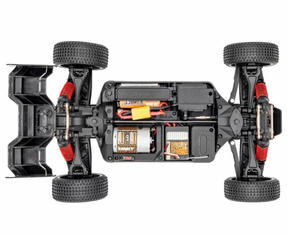 Funtek SBX Buggy 1/12e XL Geel / zwart met accu en lader