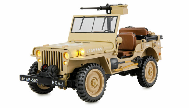 Jeep Willys MB Scale Crawler 4WD 1:14 RTR zand-kleur 22738