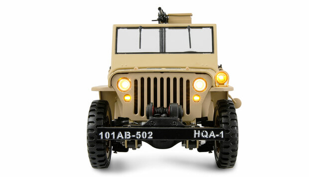 Jeep Willys MB Scale Crawler 4WD 1:14 RTR zand-kleur 22738