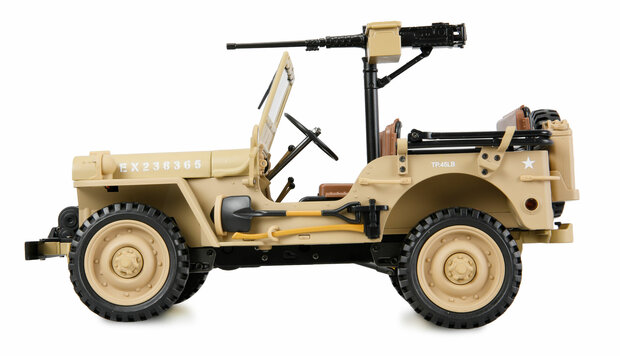 Jeep Willys MB Scale Crawler 4WD 1:14 RTR zand-kleur 22738