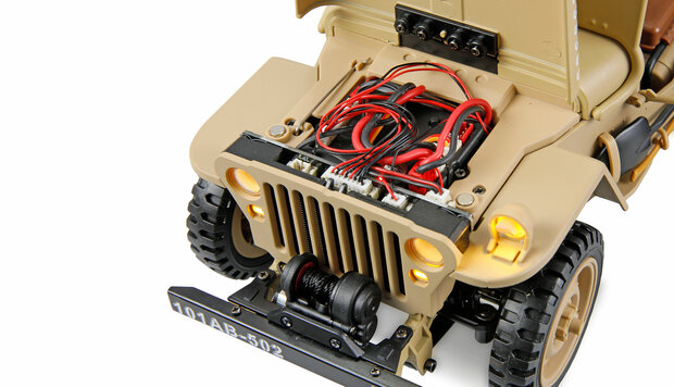 Jeep Willys MB Scale Crawler 4WD 1:14 RTR zand-kleur 22738