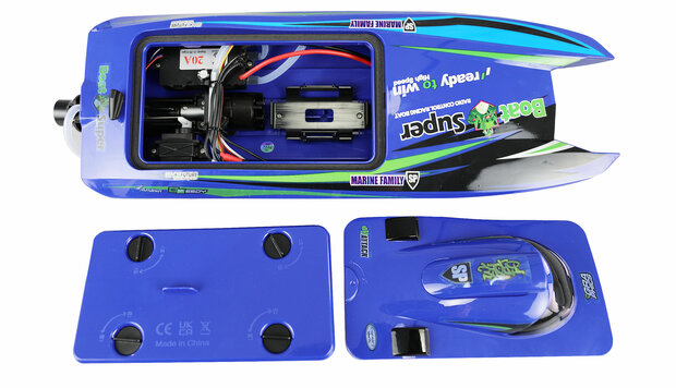 RC Boat Blue Arrow Katamaran brushless Jetaandrijving 400mm RTR 26114