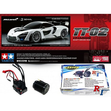 58711 1:10 RC McLaren Senna TT-02 incl. Brushless Set tamiya cup