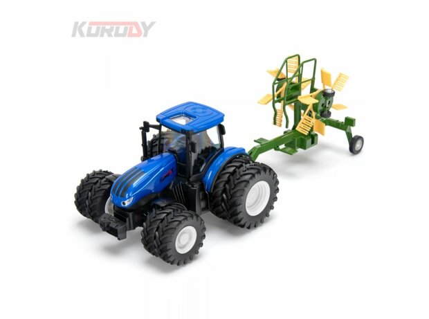 KO6637HB KORODY Tractor with double wheels and haytedder RC RTR 1:24