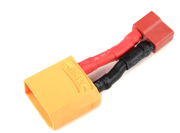 Revtec - Power Adapter Lead - Deans Plug - XT-90 Plug - 12AWG Silicone Wire - 1 pc GF-1301-089