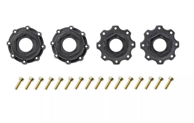 LT3327X Louise RC - MFT - ST-MCROSS - 1-8 Stadium Truck Tire Set - Mounted - Sport - Black Wheels - Removable 0" & 1/2" OFFSET HEX 17mm - L-T3227X 2stuks