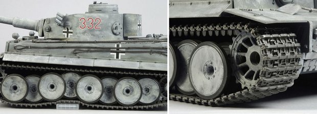 RC tank Tamiya 56010  bouwpakket Tiger I Early production  Full Option Kit 1:163