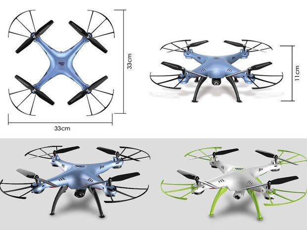 RC Quadcopter drone  Syma X5HW FPV 2.4 GHZ met  HD Wifi camera