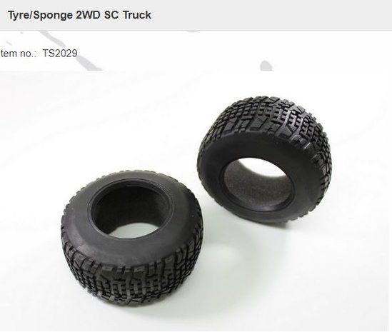 Tyre/Sponge 2WD SC Truck TS2029